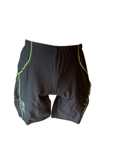 2XU- Endurance tri short + pocket - WT1386bGray / Green  Grey