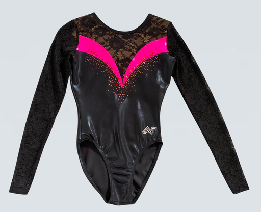 Alpha Factor - ST8921 "Classically Chic" Leotard Black