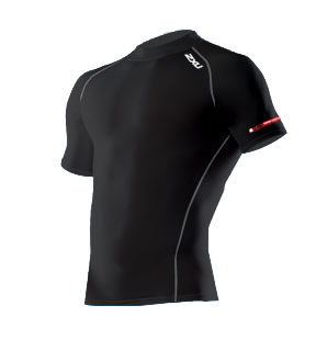 2XU- short sleeve top- MA1089 A Black