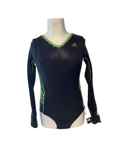 Adidas - Long sleeve leotard AS533Black/green Green