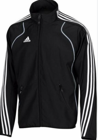 Adidas - jas  - T8 - jongeren - 505158 - zwart & wit  Black