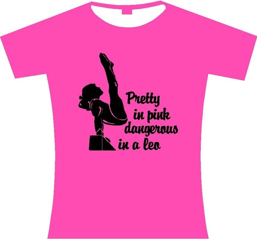Gymnastics T-shirts kids - "Pretty in pink" Pink Pink