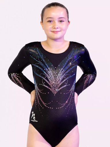 Milano - Long sleeve leotard - MercuryBlack/black Black