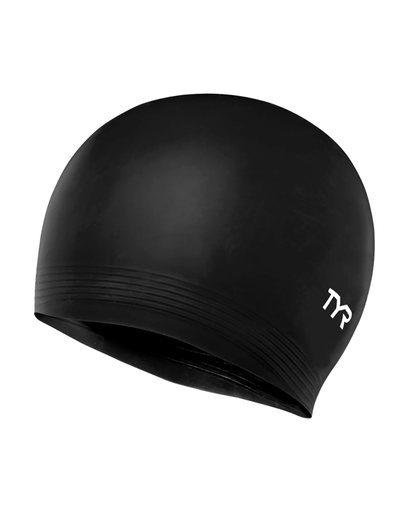 TYR -  latex swim cap 001 black Black