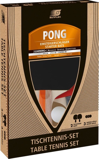 SUNFLEX - Colorcomp table tennisPONG SET