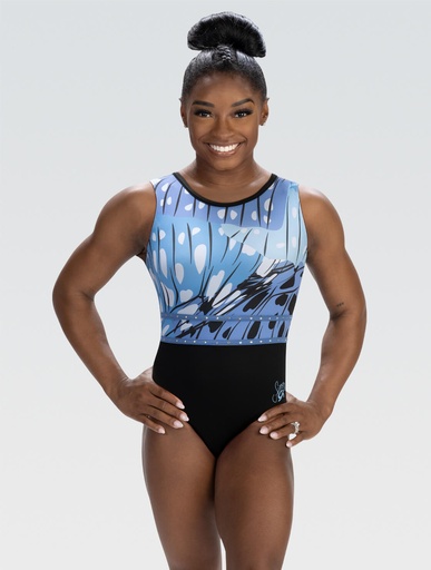 GK SHINE linz eE5099 Simone Biles monarch leotard Blue