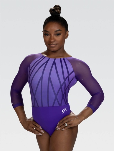 GK Leotards  long sleeves stockGK 5864 ST Purple
