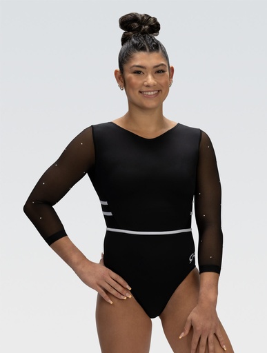 GK Leotards  long sleeves stock GK 5865ST Black