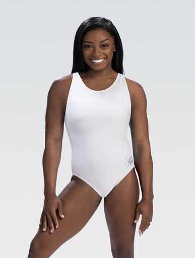 GK Leotards  E's  sleevelessE5100  SIMONE  white rib