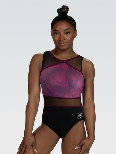 GK Leotards  E's  sleevelessE5248 Simone Biles Unshaken Grace tank Merlot
