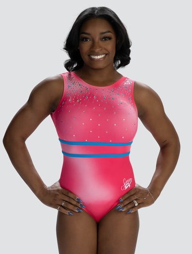 GK Leotards  E's  sleevelessE 5358  Simone in coral