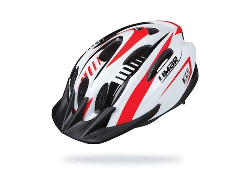  Limar - 540 Fietshelm - Wit rood White
