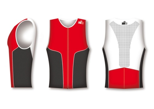 ZeroD - iSinglet CMISING Ironman singlet Rood Red