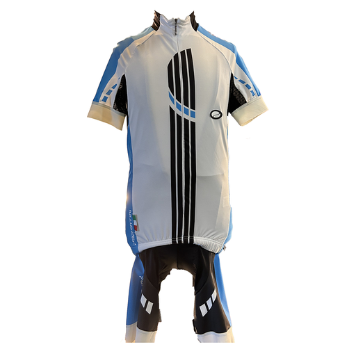 Parentini - Jersey + ShortV422 White Blue Blue
