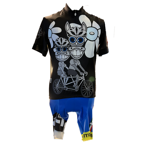 Parentini - Jersey + ShortV541 Tandem Art Blue Blue