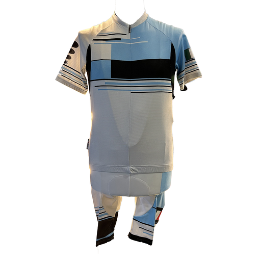 Parentini - Jersey + ShortV342 Blue/black White White