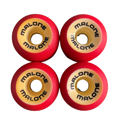 Malone - wielen voor skateboard Geel/Rood Red