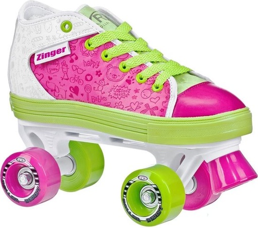 Roller Derby - Roller skatesZinger 1955 - Quad girls Pink