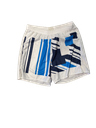 Mailsport  -Short - Blanc - Bleu - Bleu clair 