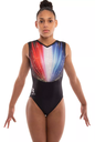 Milano - Sleeveless leotard - StrobeRed White Blue