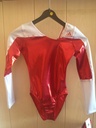 Adidas - Long sleeve leotard 1304red/white