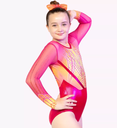 Milano - Long sleeve leotard Rave -Pink