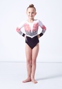 Milano - Long sleeve leotard - Infuse  red black white