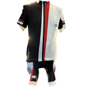 Parentini Maillot + Short V426 Noir/ rouge blanc