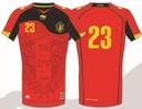 Burrda - Chemise Diables rouge Match '12 Rouge Vintage