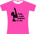 Gymnastics T-shirts adult -"Pretty in pink"